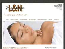 Tablet Screenshot of l-nmassage.com